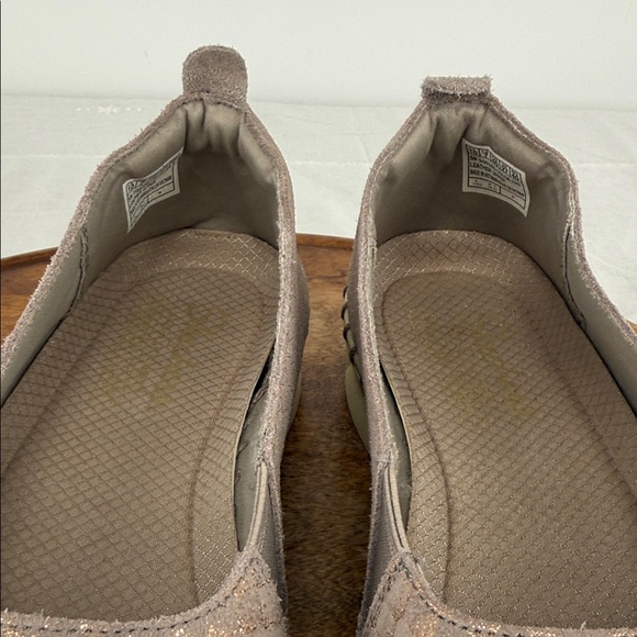 Skechers Shoes Wm 10 Sepulveda 2 Ballet Flat Sneaker Metallic Summer Sheen Taupe - Picture 4 of 11